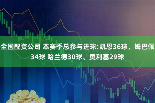 全国配资公司 本赛季总参与进球:凯恩36球、姆巴佩34球 哈兰德30球、奥利塞29球